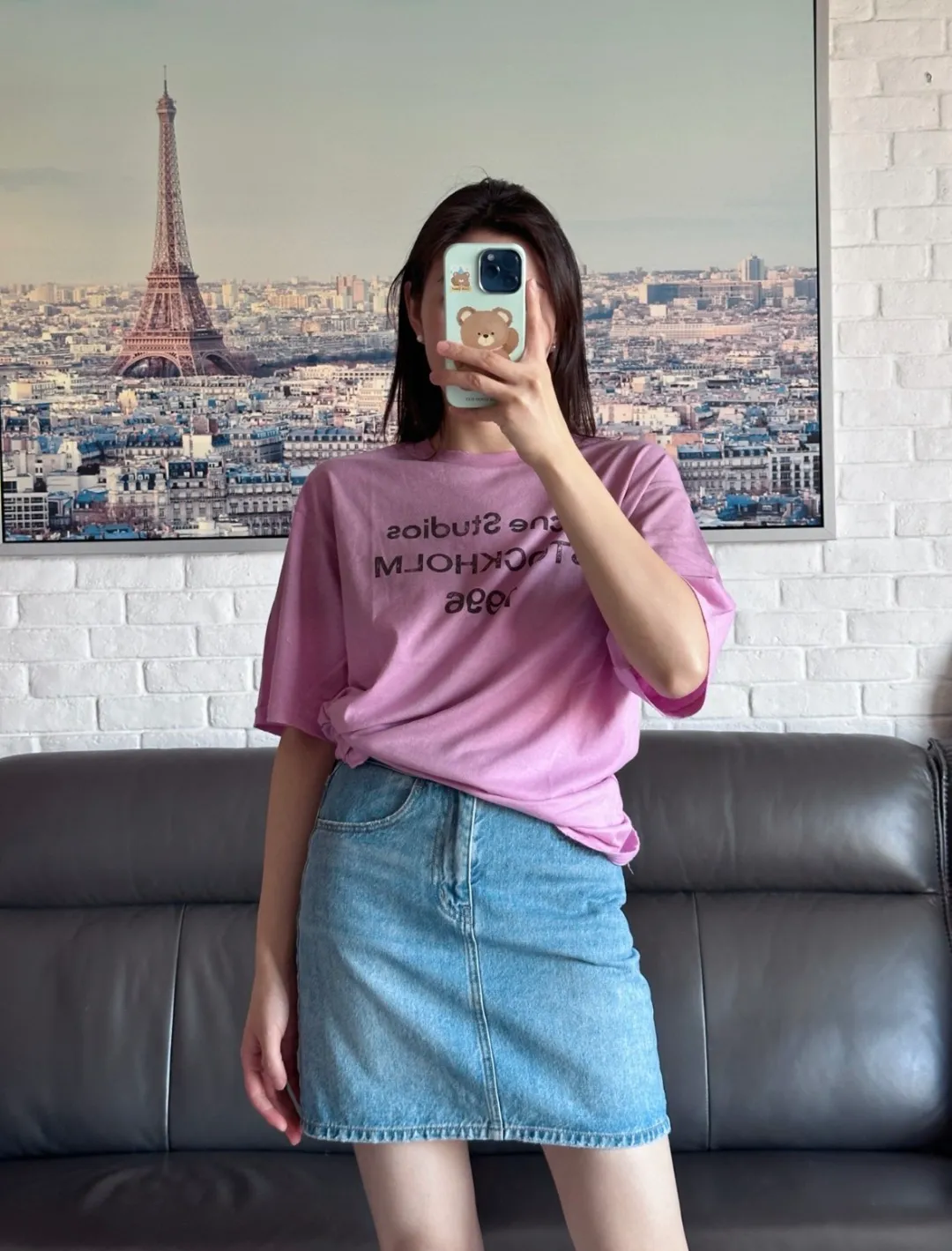 𝟬𝟱𝟱𝟯# 𝟲𝟳 / 【𝗔𝗰𝗻𝗲 𝟭𝟵𝟵𝟲Series Retro 𝗧 】 Same Style 𝗔𝗰𝗻𝗲 𝗦𝘁𝘂𝗱𝗶𝗼𝘀 𝟭𝟵𝟵𝟲 𝗧｜ ！𝗔𝗰𝗻𝗲 𝗦𝘁𝘂𝗱𝗶𝗼𝘀 𝗧 ✅ fufu ， Retro ， ✅ ， ， 、leggings ✅ ， 🌈 ： White Gray Pink Black Blue Sizes：S M L XL